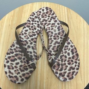 TKEES x Madewell Riley Leopard Sandals